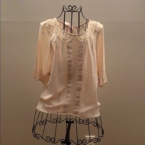 LC Lauren Conrad Cream Blouse